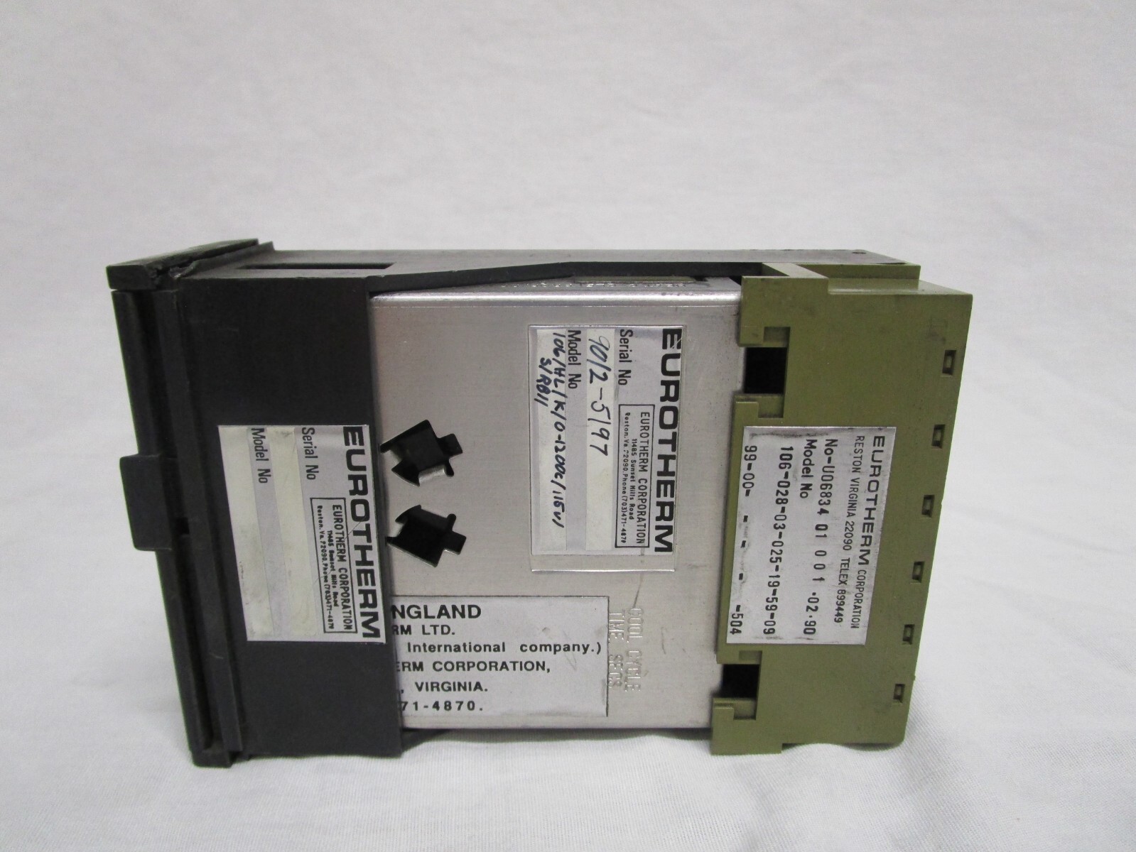 EUROTHERM 106/HL/K/0-1200C/115V/S/RB TEMPERATURE CONTROL HIGH LIMIT ALARM