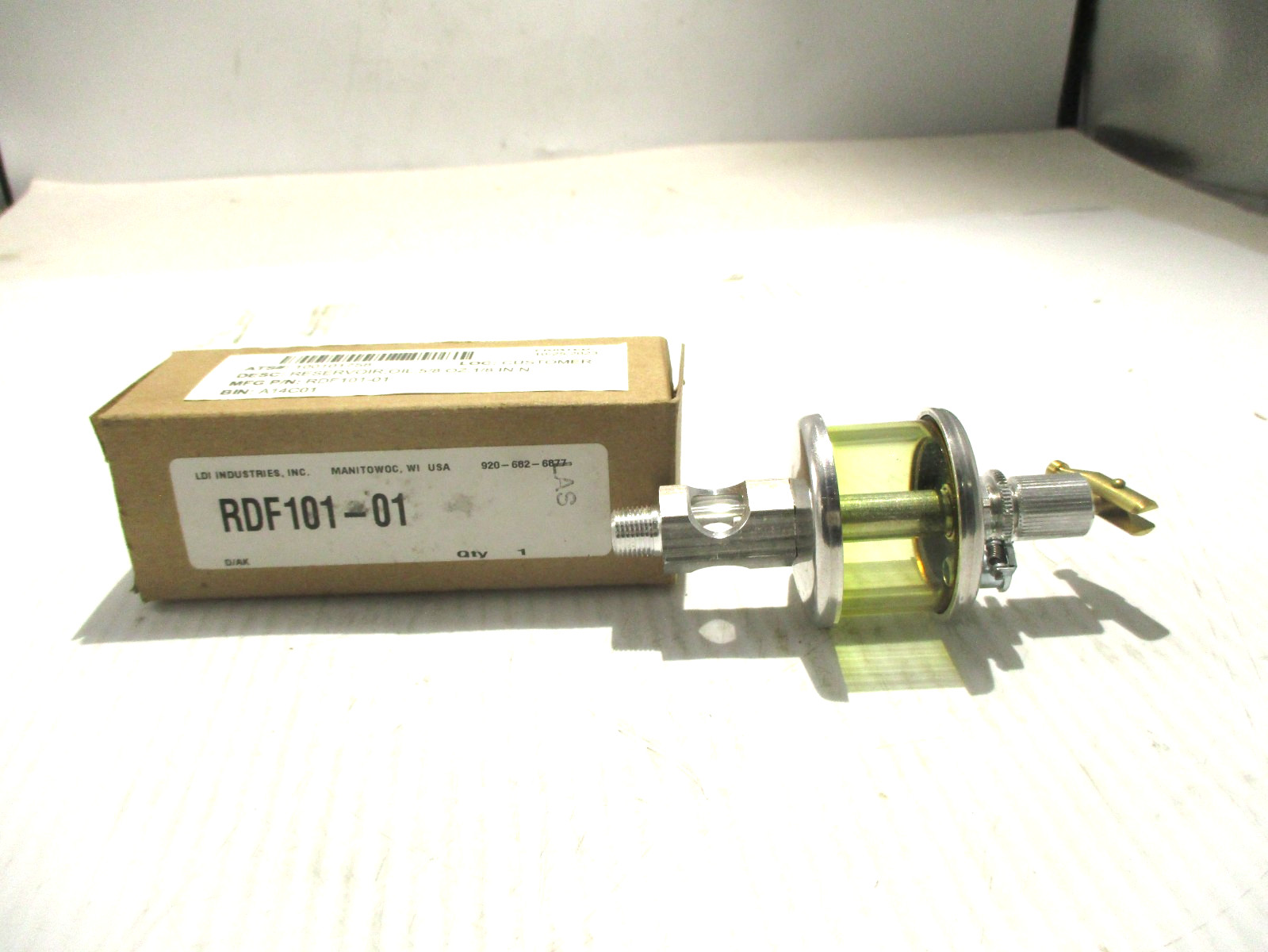 NEW LDI INDUSTRIES RDF101-01 FEED RESERVOIR 5/8 OZ OIL 1/8″