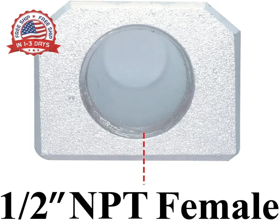 Beduan 2 Way 4 Port 1/2″NPT Input Port 1/4″NPT Output Port Aluminum Air Hose Inl