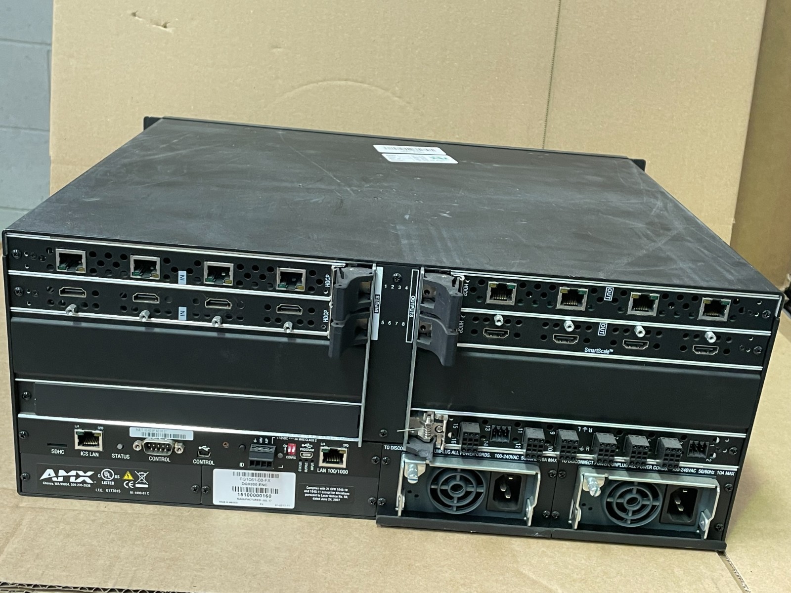 AMX Enova DGX800-ENC Video Matrix Switcher 8×8 AV Switcher Rackmount