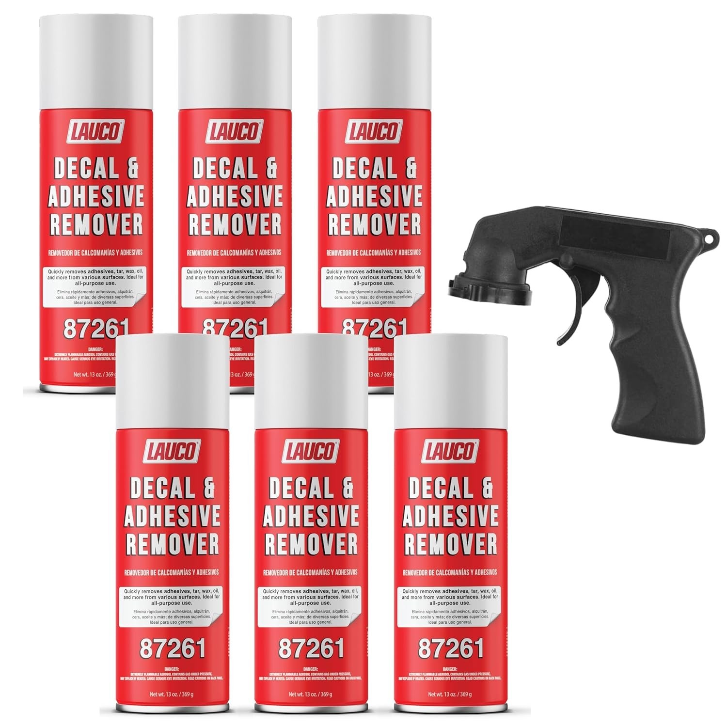 LAUCO Decal & Adhesive Remover – 13 oz Aerosol 87261 (6-Pack)