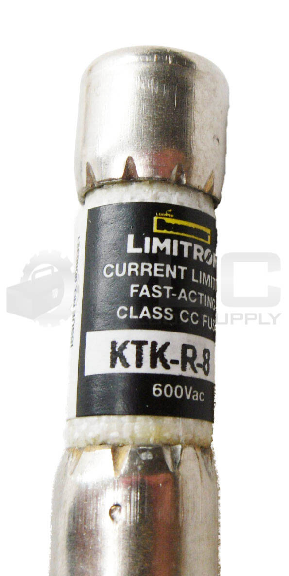 NEW BOX OF 10 BUSSMANN KTK-R-8 FAST ACTING FUSE 8A 600VAC