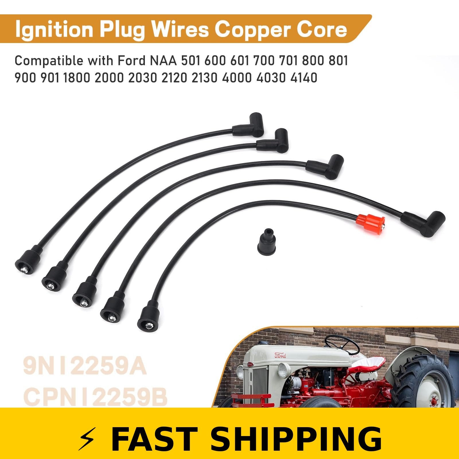 Atesilor Spark Plug Wire Set for Ford Tractors 1953-1964