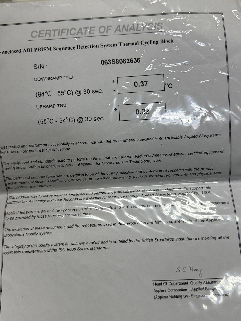 Applied Biosystem 96 Well Block 4316592 For 7900HT Fast Time PCR With Extras