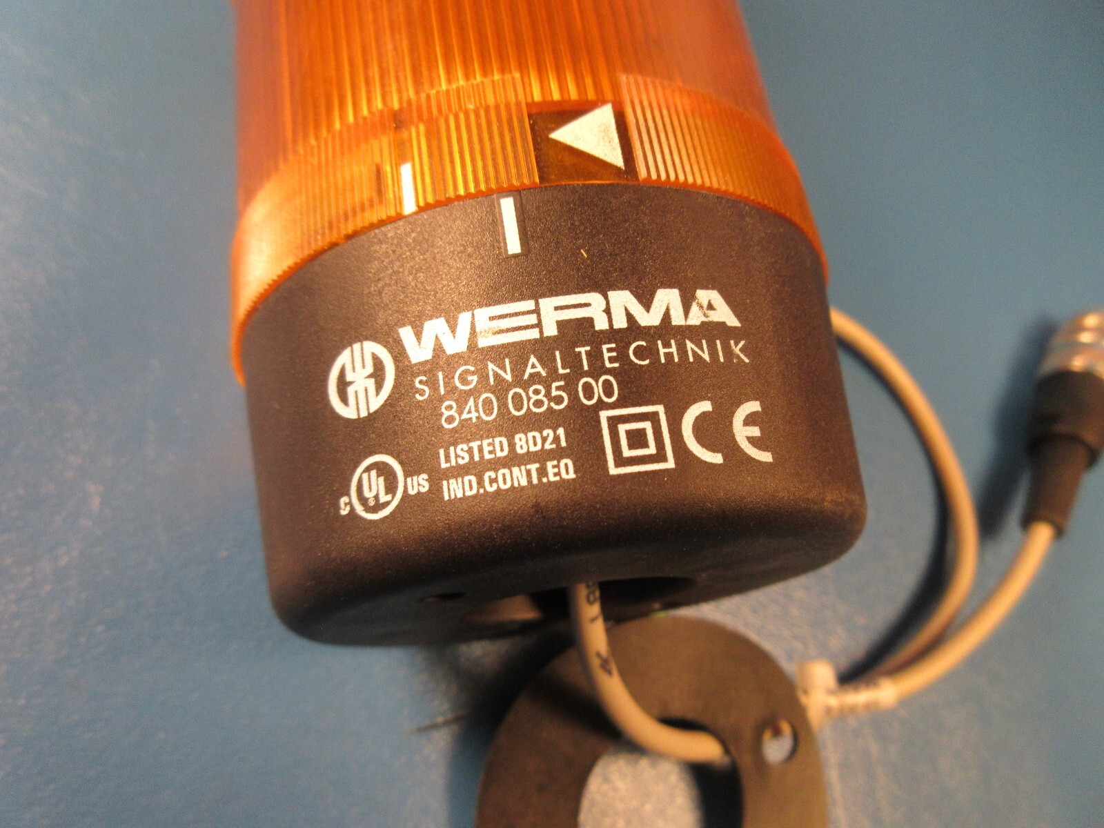 WERMA 975 840 00, IP54, AMBER SIGNALING LIGHT, LASER WARNING LIGHT, 0768625