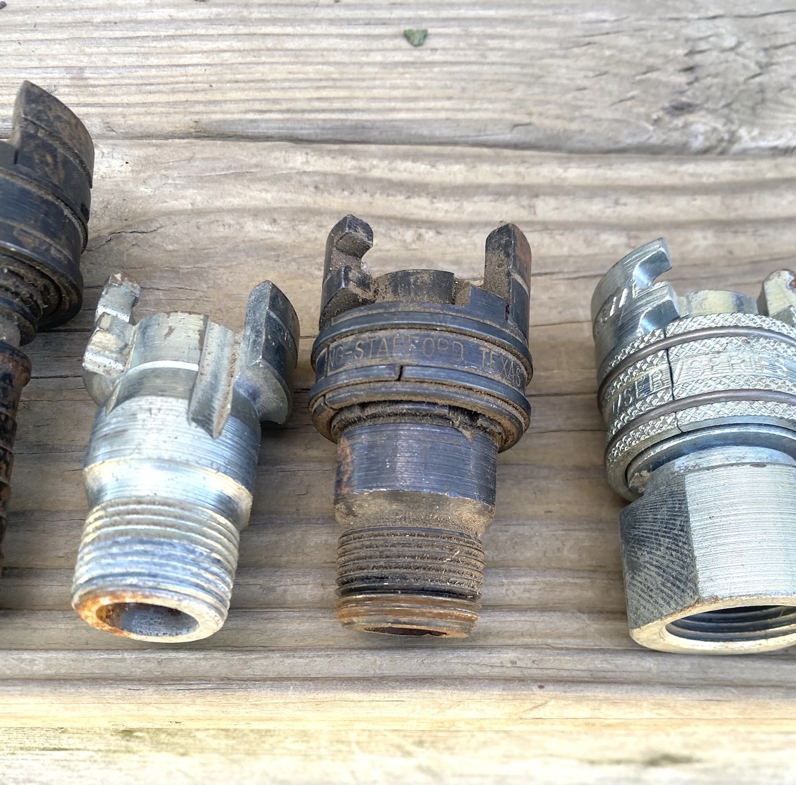Lot 7 P SERIES PCC Dual Lock QUICK DISCONNECT PNEUMATIC COUPLER 1/2” & 3/4” NPT