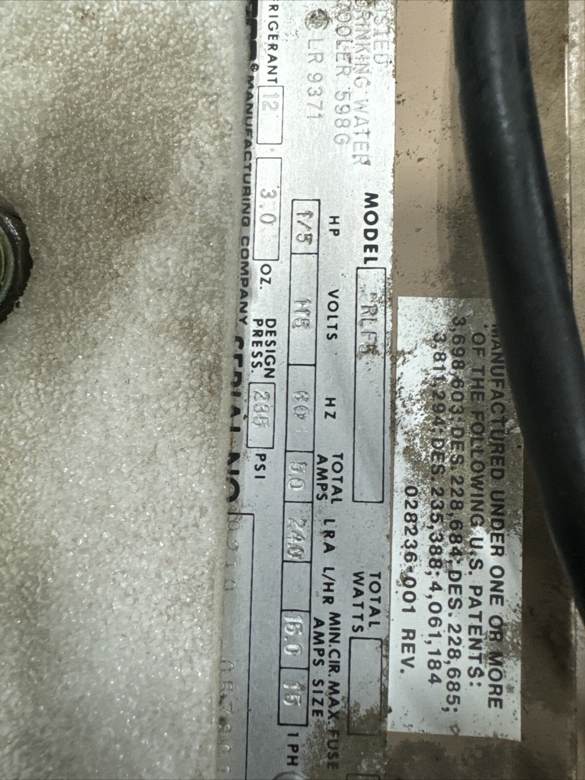 EBCO REFRIGERANT UNIT WATER COOLER 598G LR 9371 134A RLF5-100 FADAL VMC40 CNC