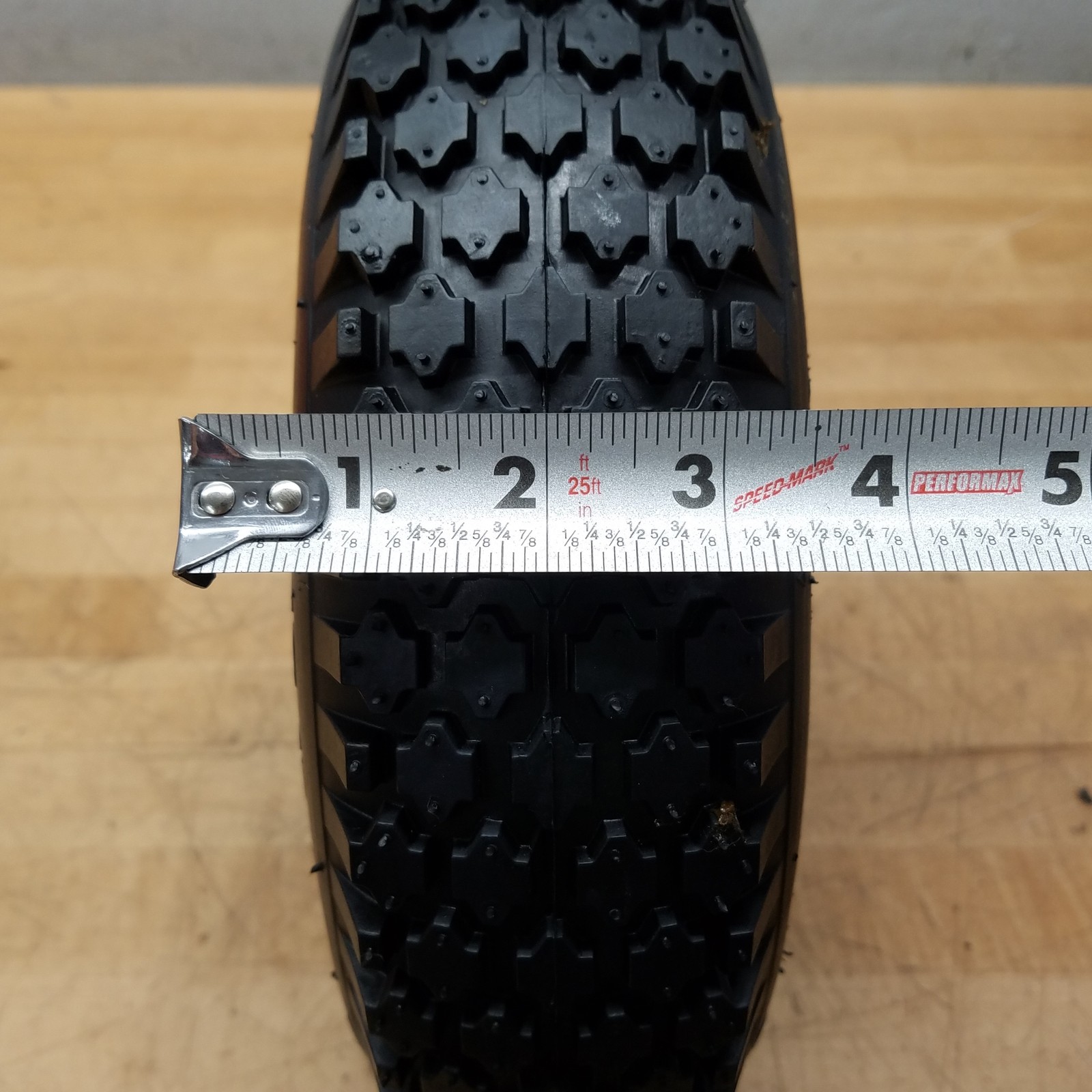 Antego 4.10/3.50-6 Tires With Wheels, 2.5″ Center Bore, (3) 1/2″ Bolt Holes