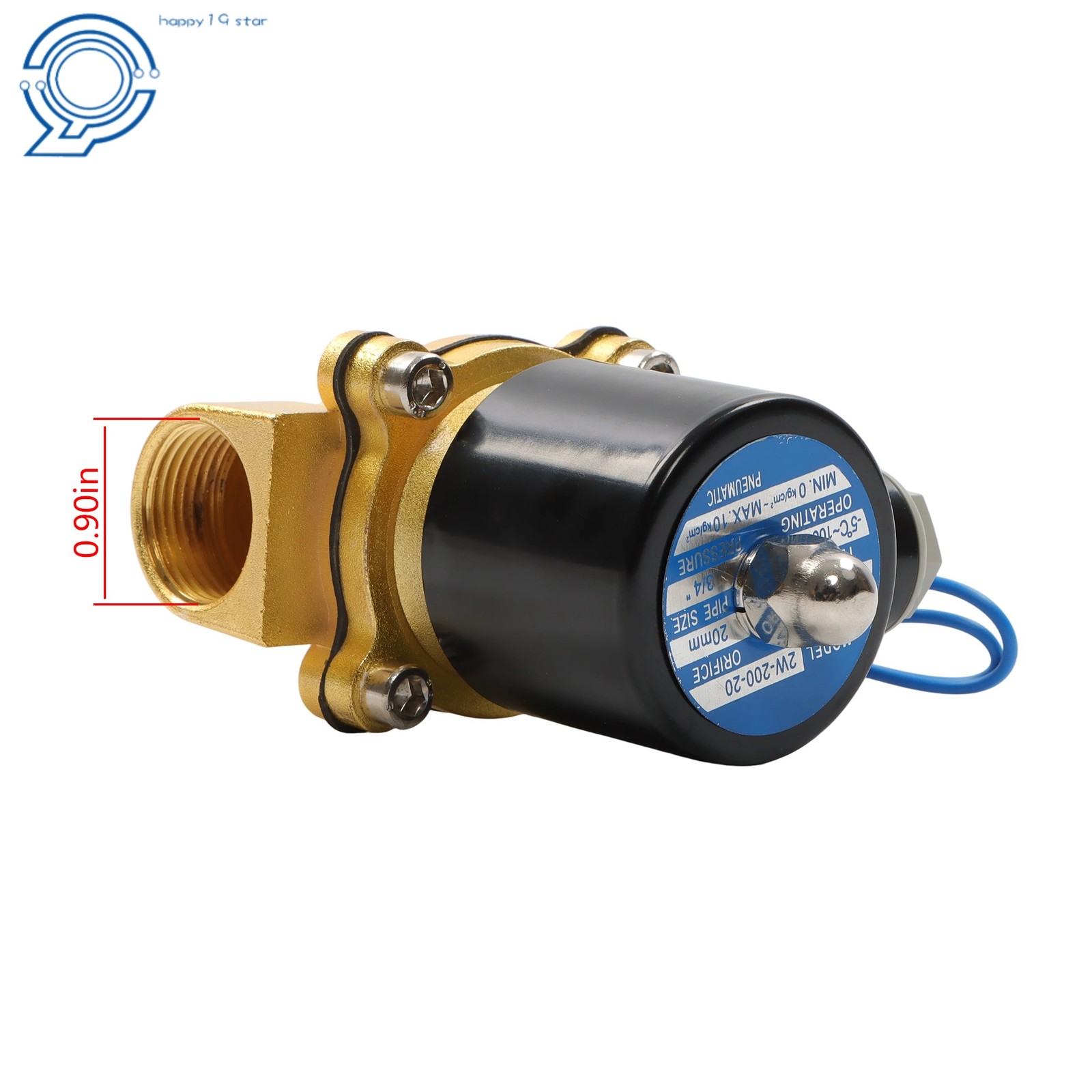 12V 220V 3/4″ Solenoid Valve Air Water N/C Gas Oil Normally Closed