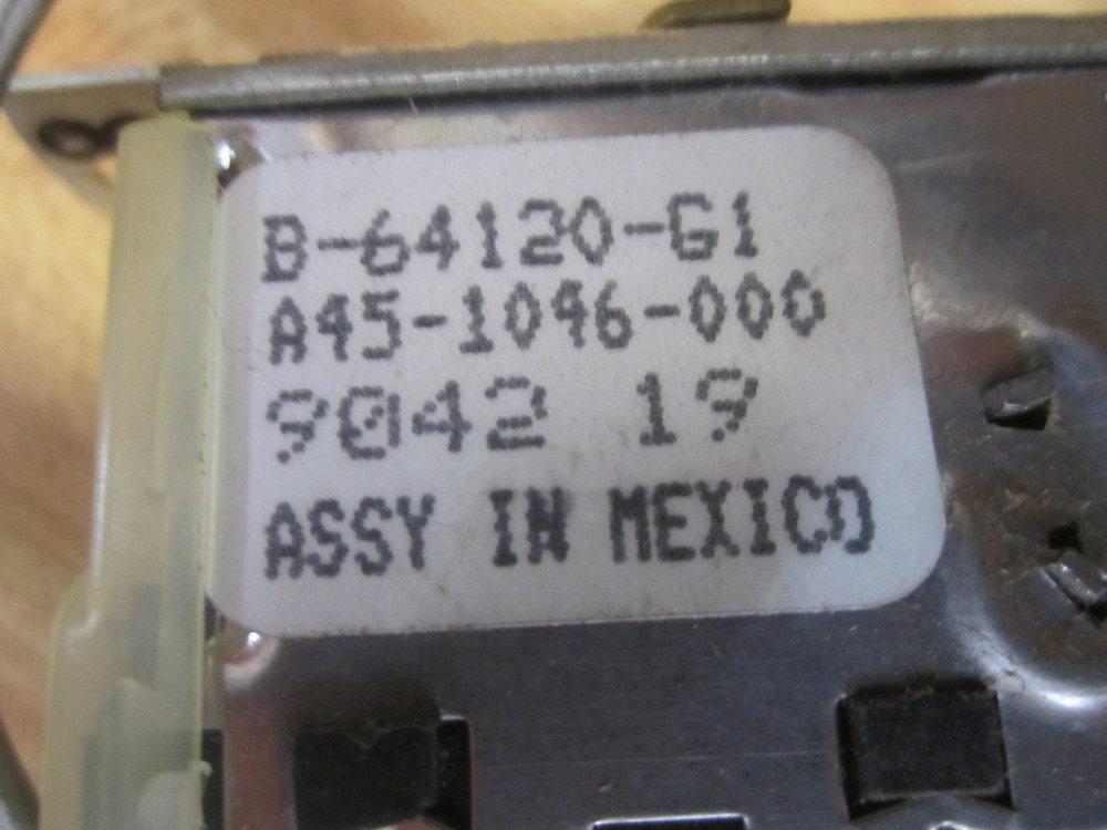 Ranco B-64120-G1 Temperature Control A45-1046-000