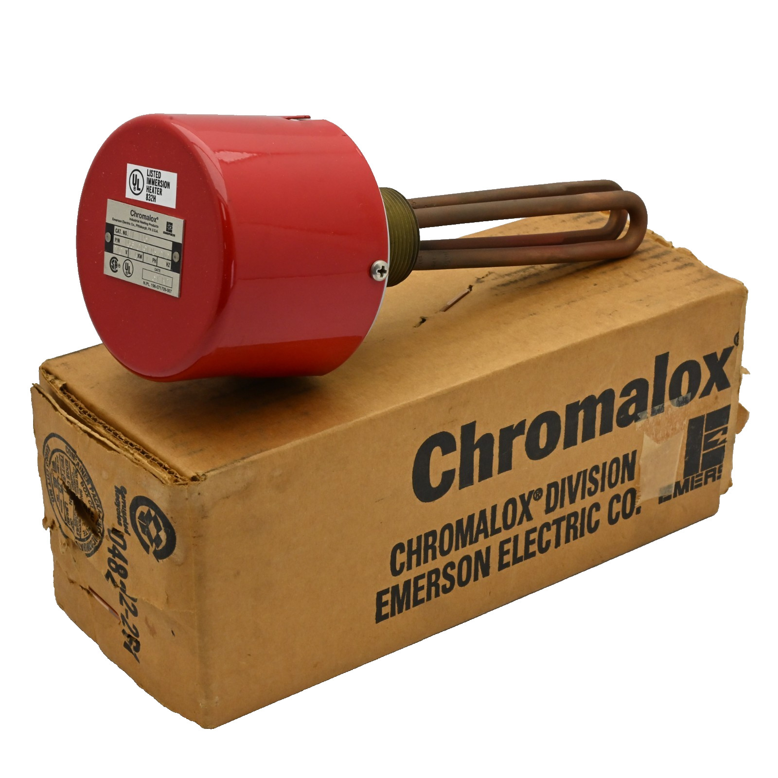 Emerson Chromalox MT-115A Immersion Heater 156-019145-010 240V 1.5KW 1PH
