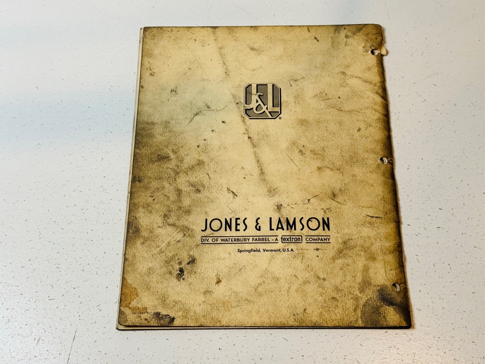 J&L Jones Lamson Ram Turret Lathe Instruction BooK Part List Service Shop Manual
