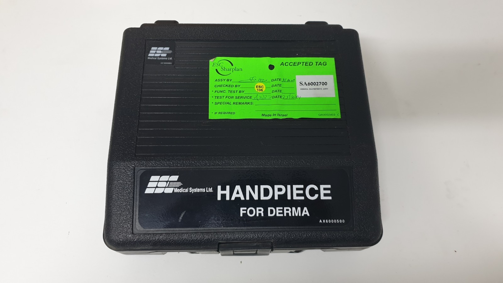 ESC Medical Systems Derma Handpiece with 6 Attachments