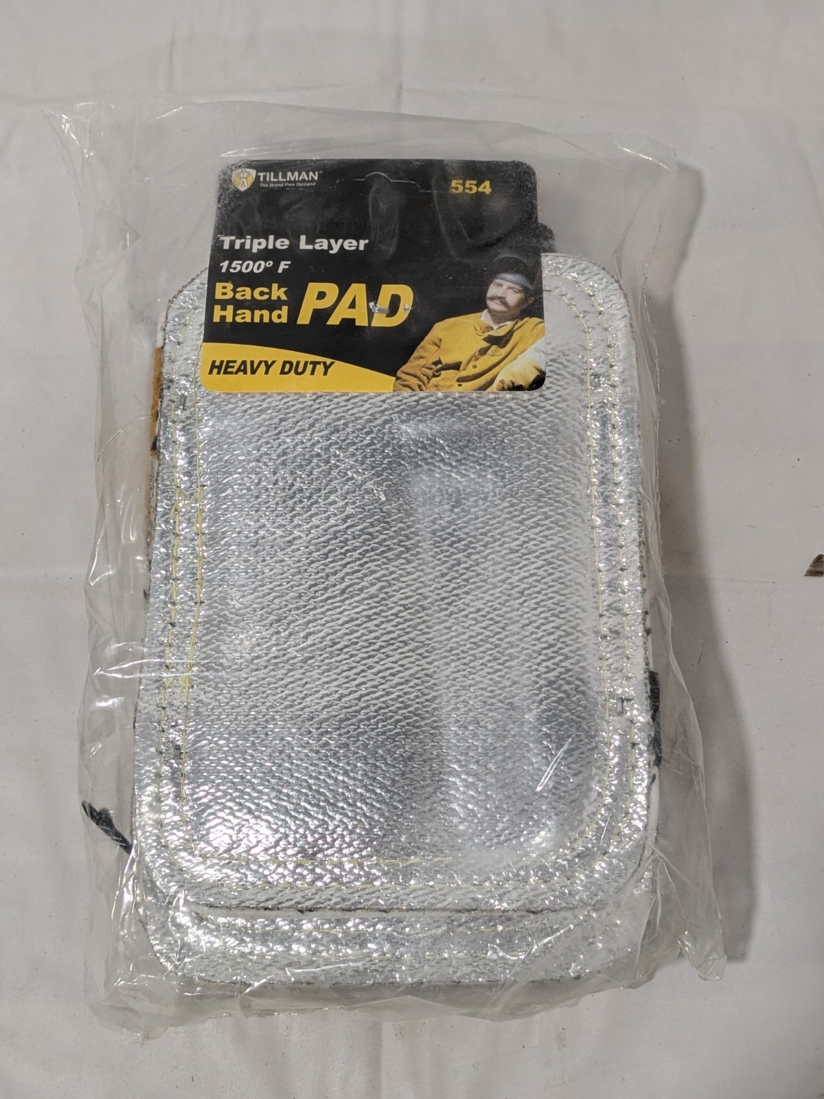 6 Pack Tillman Triple Layer Aluminized Ceramic Wool Back Hand Pads 554