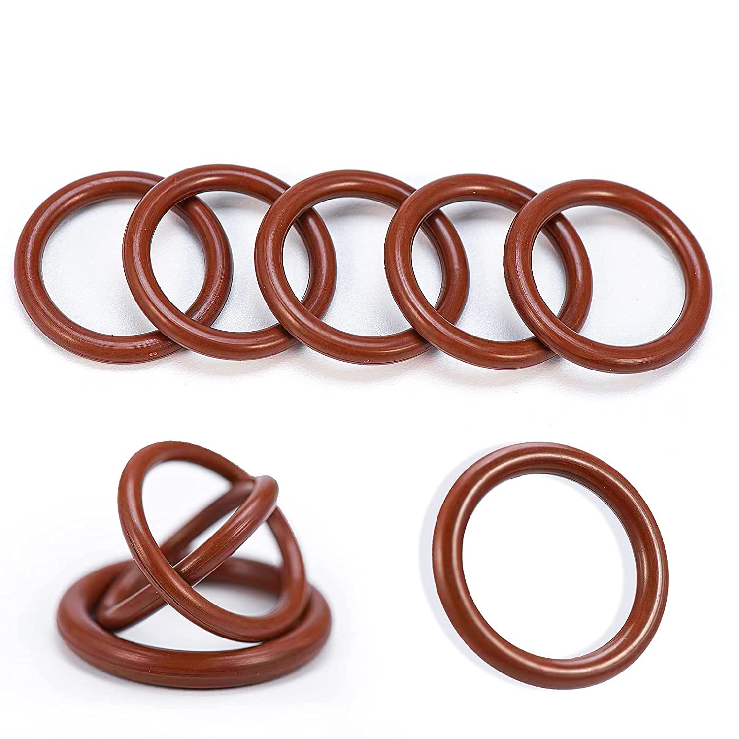 185 Piece FKM O-Ring Set, 75A Durometer, AS-568 Standard Brown Assortment