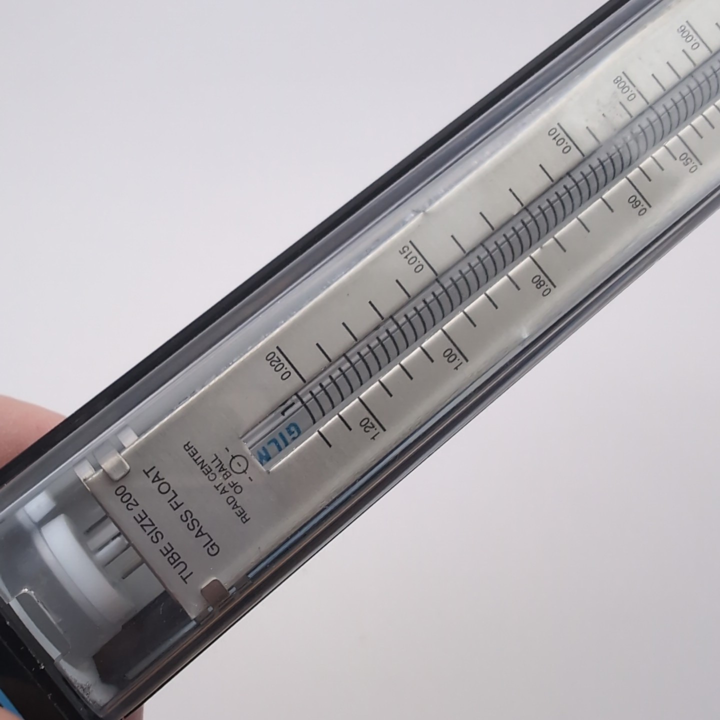 Gilmont Instruments Accucal GF-4552-1200 Direct-Reading Flow Meter Tube Size 200