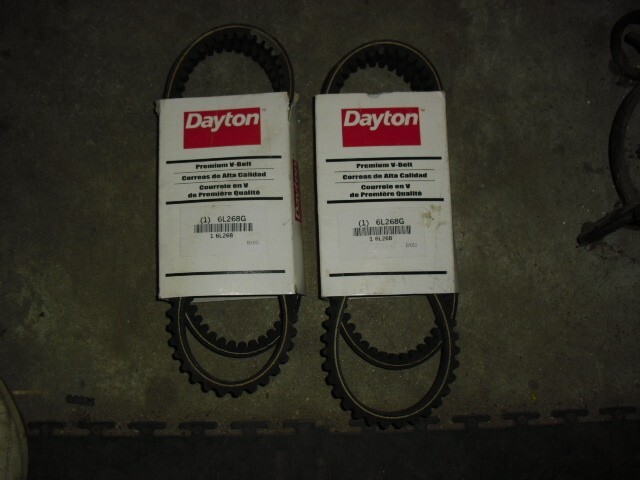 2ea. Dayton 6L268G 6L268 BX50 Premium V-Belt Cogged
