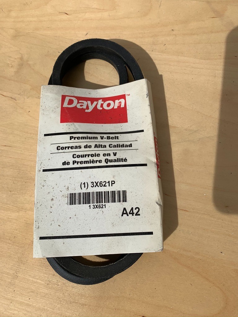 Dayton 3X621P / 3X621 is an A42 series classical V-belt LOT of 2