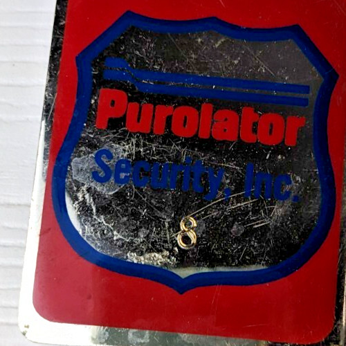 PUROLATOR SECURITY, INC. #8 – pin brooch as is