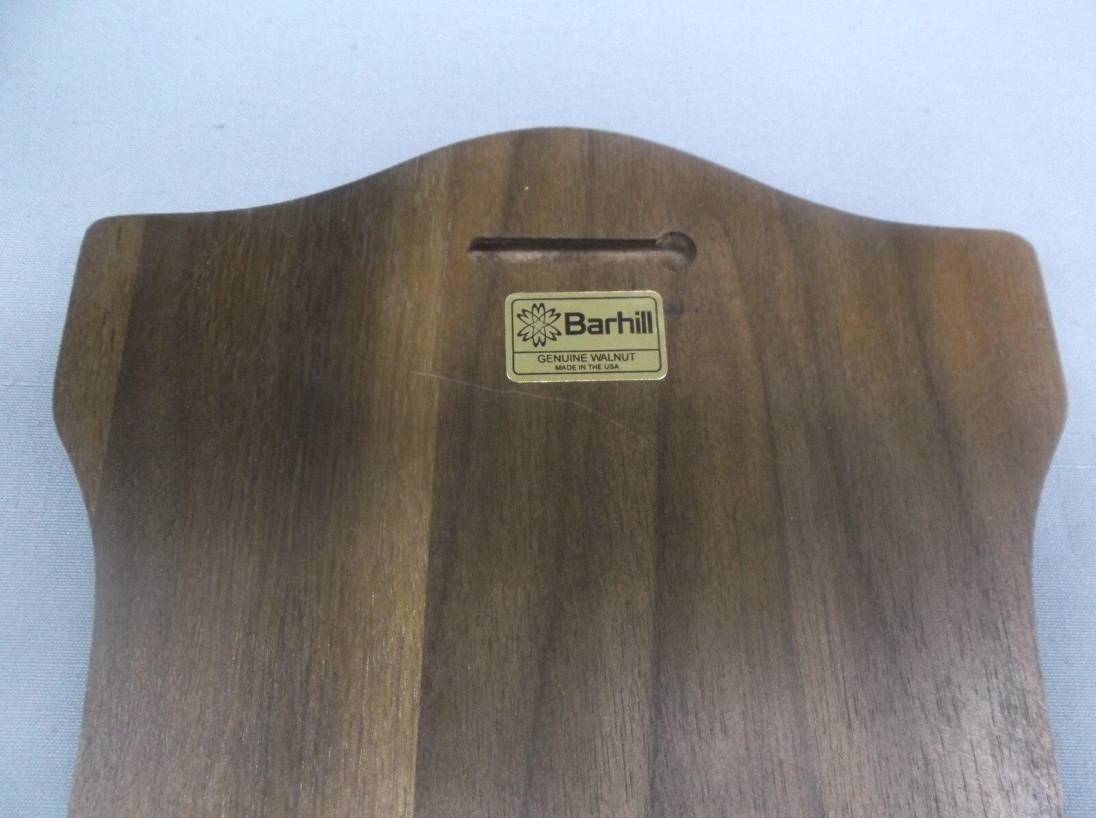 BARHILL walnut plaque black brass engrave plate 8×10 overall trophy parts P245A