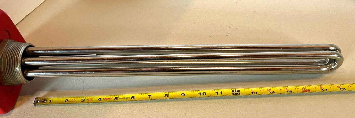 NEW GLO-QUARTZ 18″ Immersion Heater 9QQ18/5 Incoloy H6 9000W 460V 11A 3 Phase US