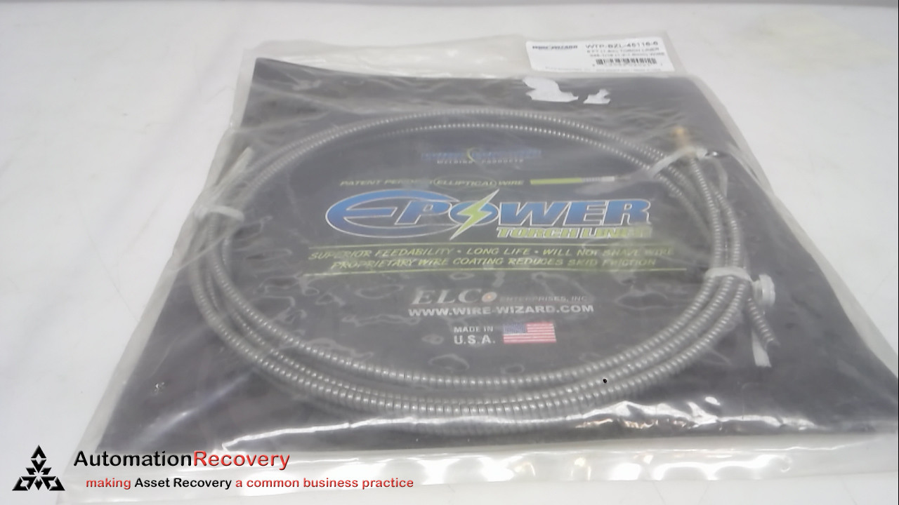 WIRE WIZARD WTP-BZL-45116-6 TORCH LINER, FOR BERNARD MIG GUNS,, NEW #261432
