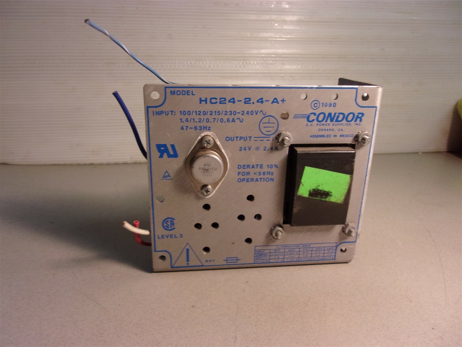 Condor HC24-2.4A Power Supply *FREE SHIPPING*