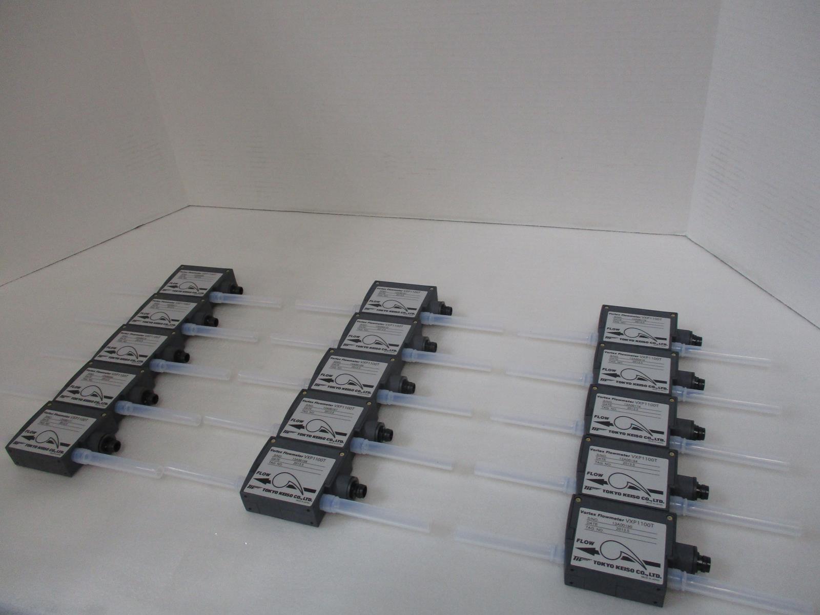 TOKYO KEISO LOT OF 15 VXP1100TT VORTEX FLOWMETER