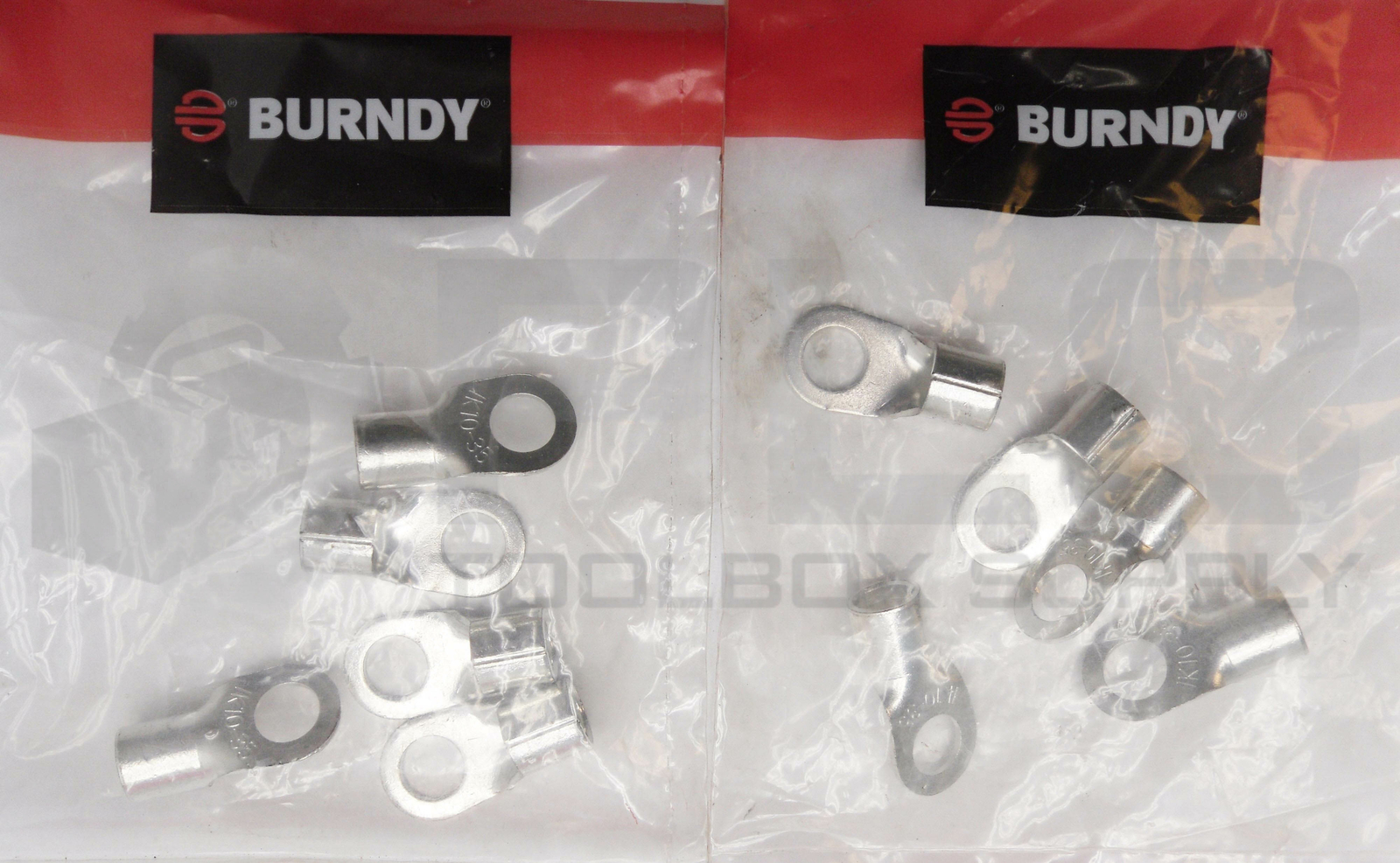 LOT OF 10 NEW BURNDY YAD2CM10E38 ONE HOLE LUG COMPRESS CONTACT (2 BAGS OF 5)