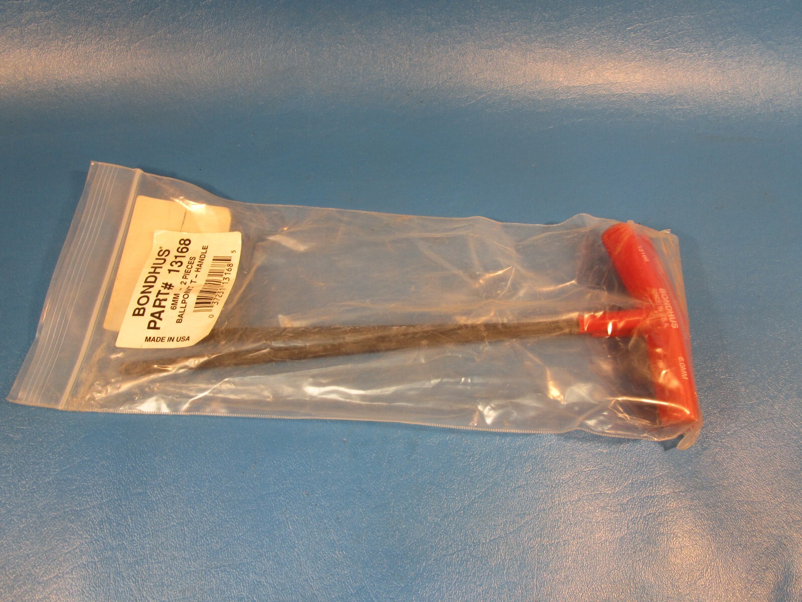 LOT OF 2 BONDHUS 13168, 6MM, BALLPOINT T-HANDLE