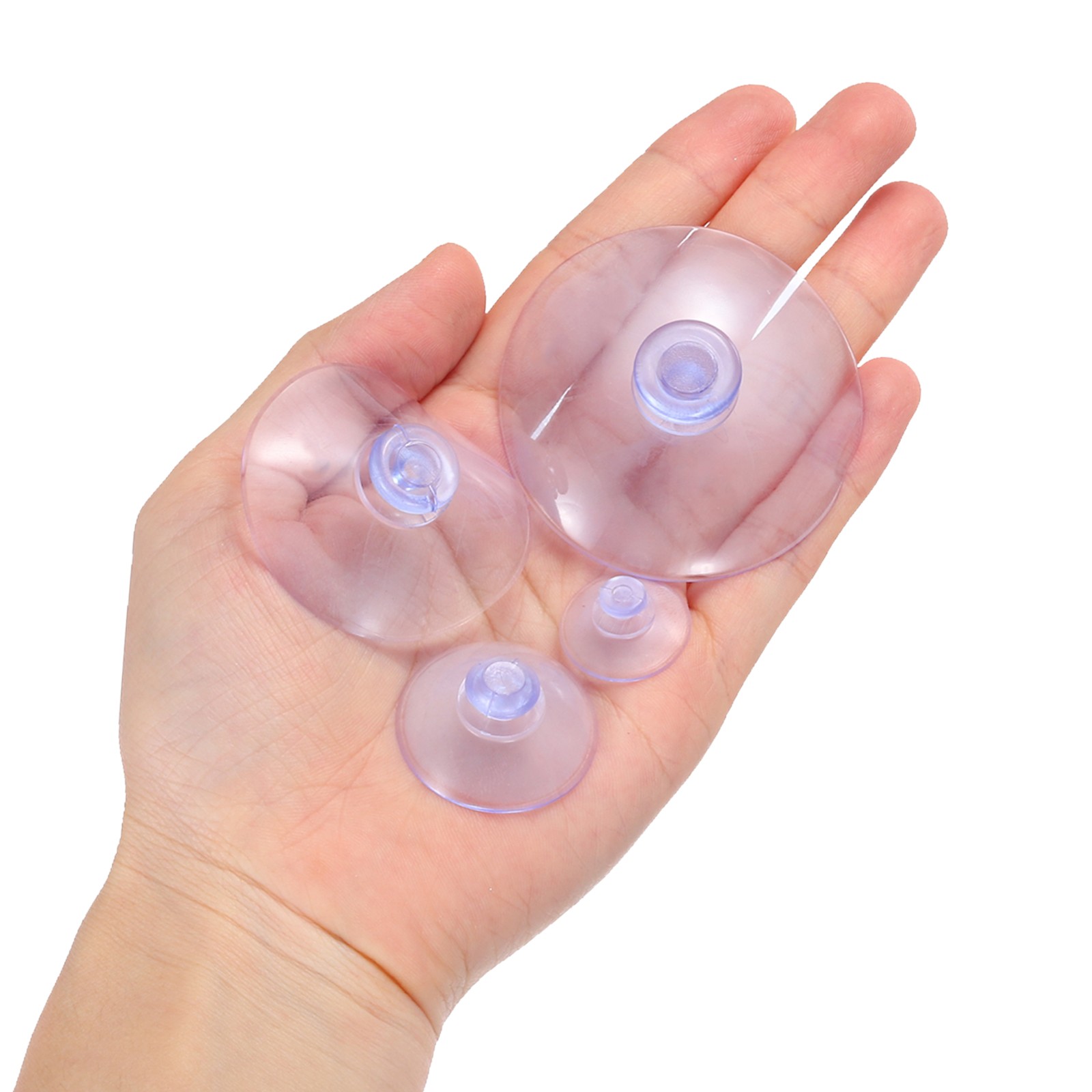 10Pcs 45mm/1.8 Inch Suction Cups Sucker Pads Without Hooks Clear