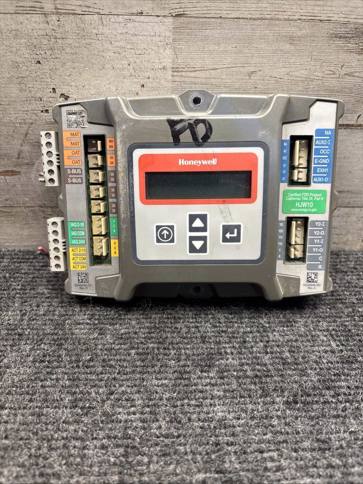HONEYWELL W7220A1000 Software Ver 1.14 Economizer Controller
