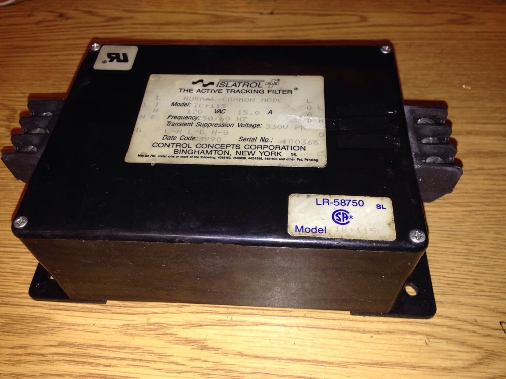 Control Concepts Islatrol Tracking Filter IC+115, LR-58750, SHIPSAMEDAY