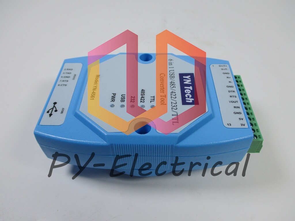 YN4561I Isolated Six-in-One Serial Port Module CP2102 USB/485/422/232/TTL (1PCS)