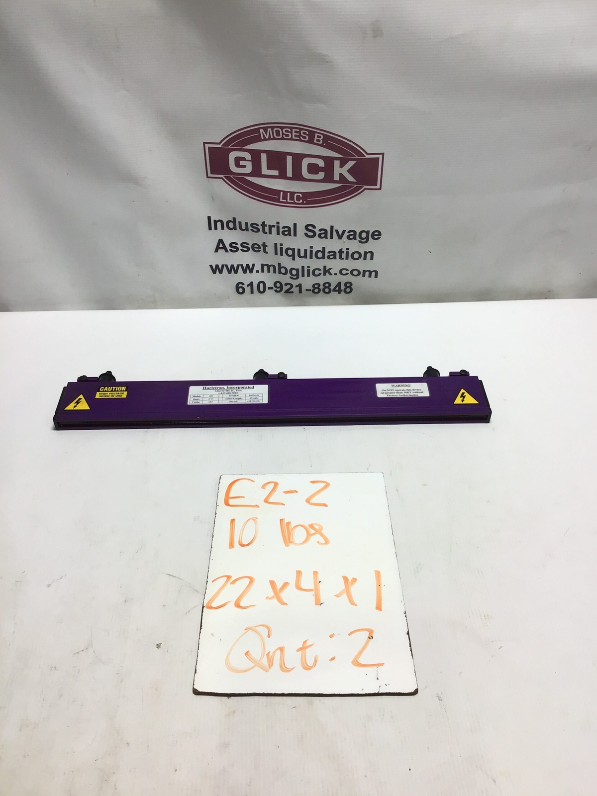 HURLETRON 428220-024 – QD NSNP Charge Static Bar Active Length 475MM