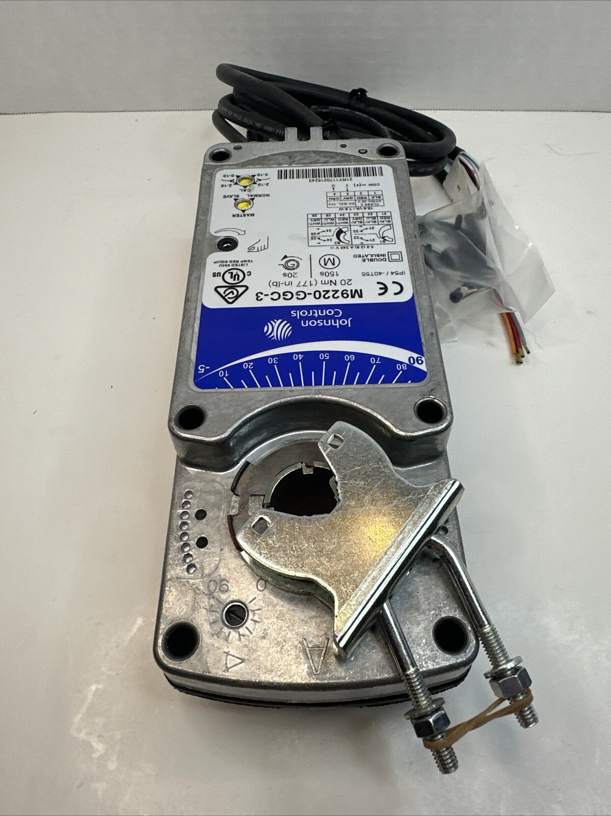 JOHNSON CONTROLS M9220-GGC-3 Actuator 24VAC/VDC 20Nm 177 in/lb Spring Return