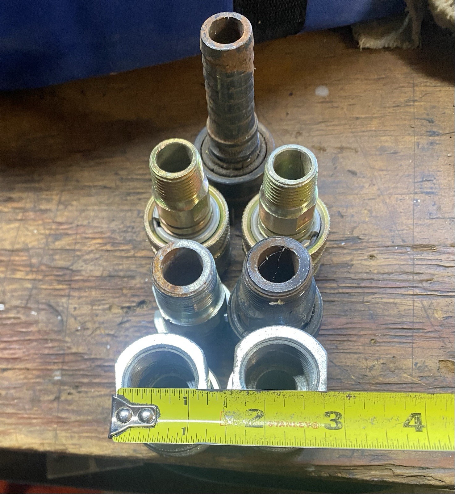 Lot 7 P SERIES PCC Dual Lock QUICK DISCONNECT PNEUMATIC COUPLER 1/2” & 3/4” NPT