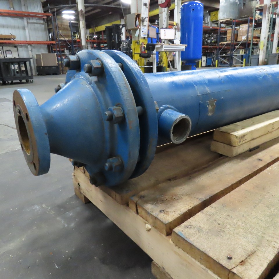 4″ Flange Mount Tube Heat Exchanger 91″ OAL 2″ NPT
