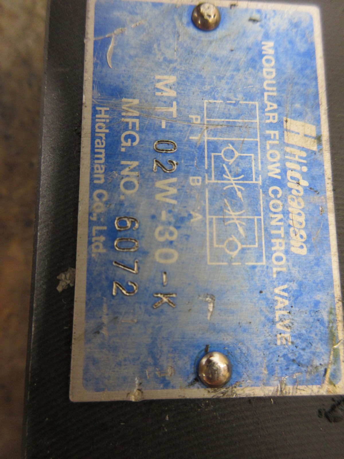 1998 HARDINGE COBRA LC-65 MT-02W-30-K MINDMAN VALVE