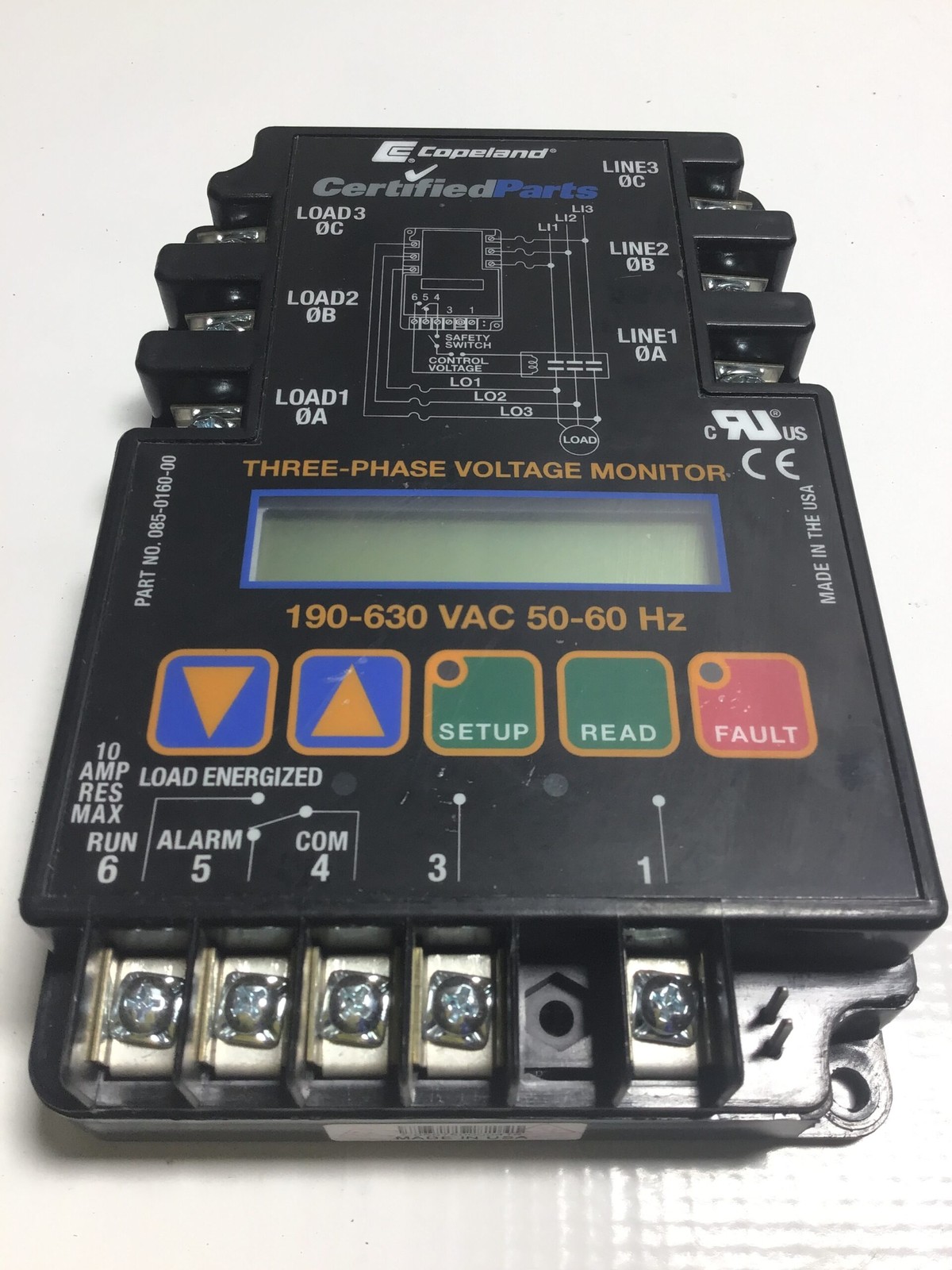 Copeland 085-0160-00 Three Phase Voltage Monitor