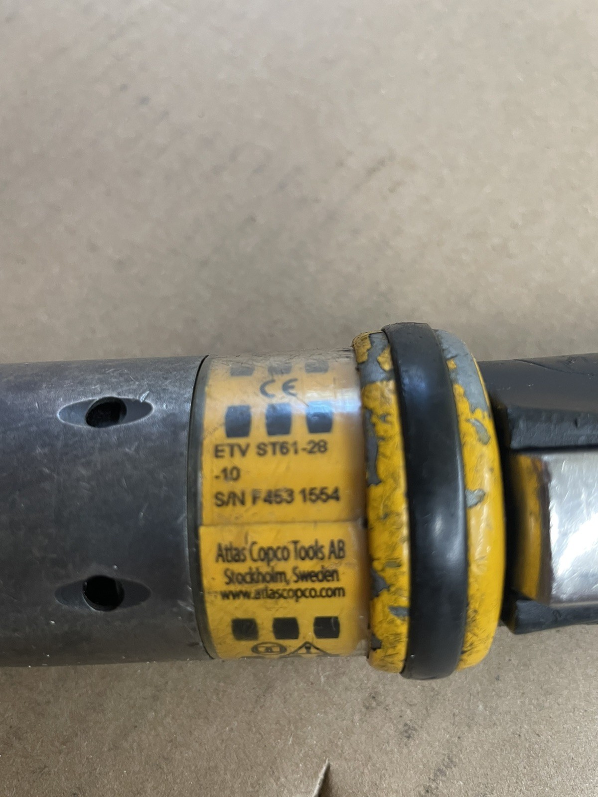 ATLAS COPCO ETV ST61-28-10 RT ANGLE NUTRUNNER