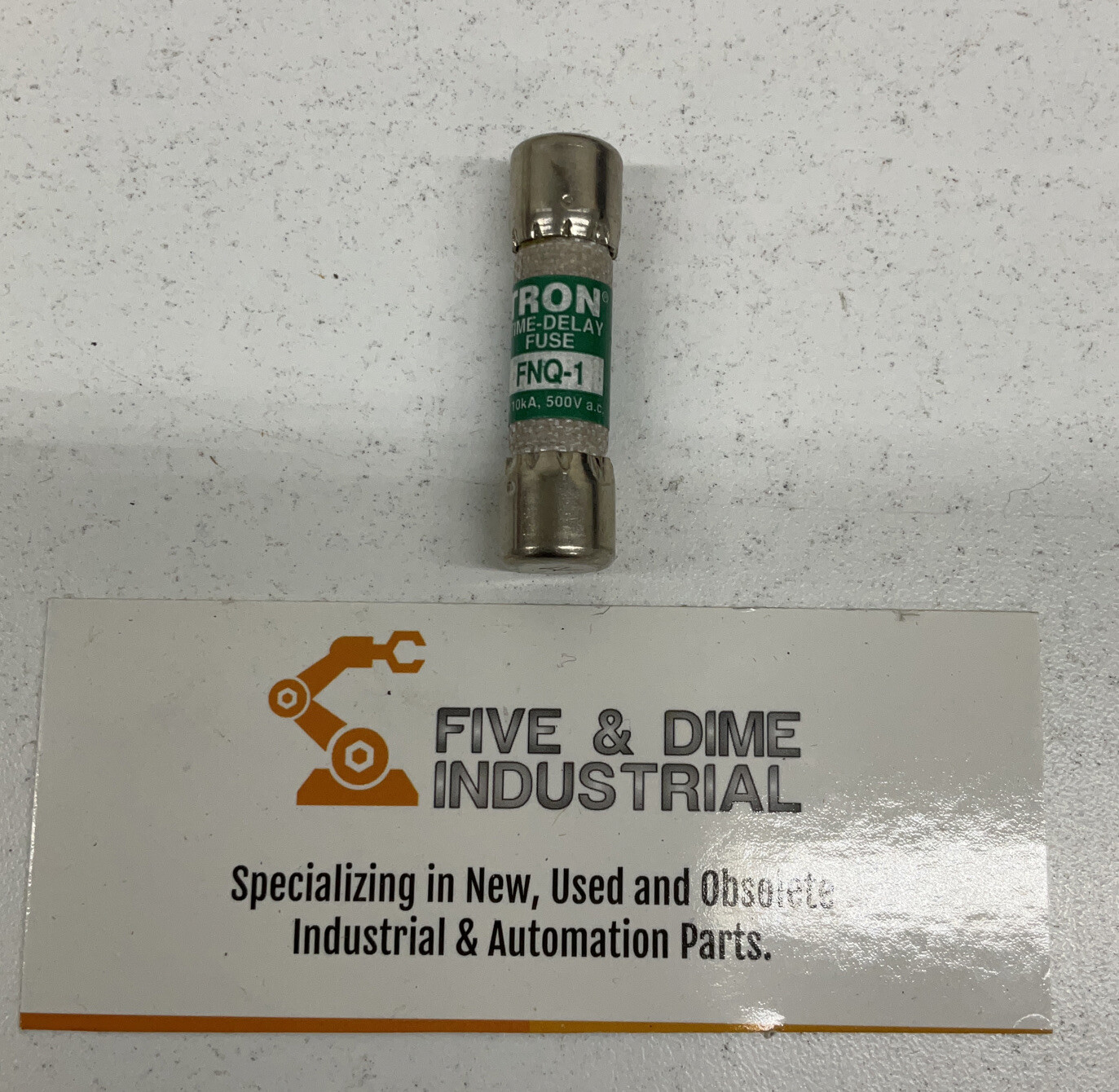Bussmann FNQ-1 – 1A Lot of (2) Tron Time-Delay Cartridge Fuses 500V