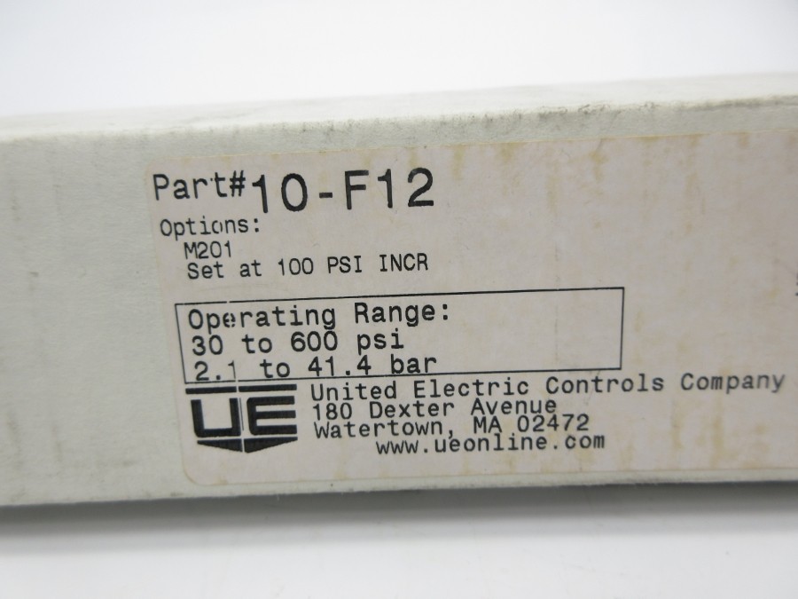 UNITED ELECTRIC 10-F12 30-600PSI NSMP