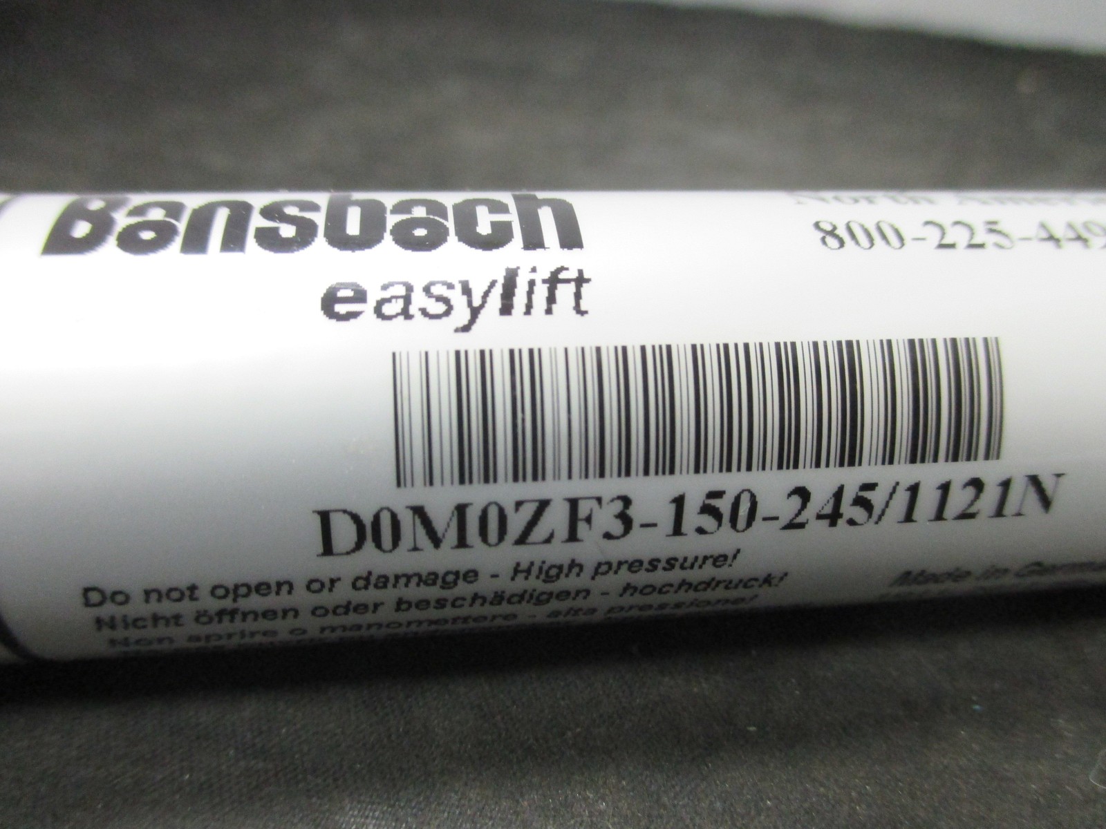 Bansbach Easylift D0M0ZF3-150-245/1121N Gas Spring D0M0ZF3