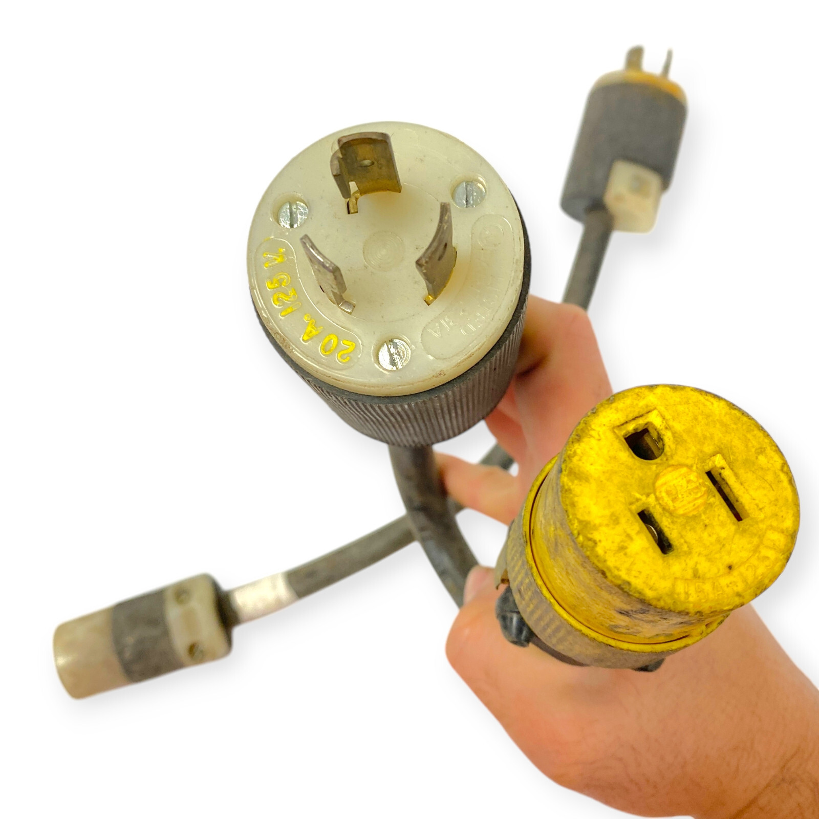 Carol 12/3 90C Water Resistant 600V 3-Prong Power Supply 20A 125V Plug, 2 Pcs