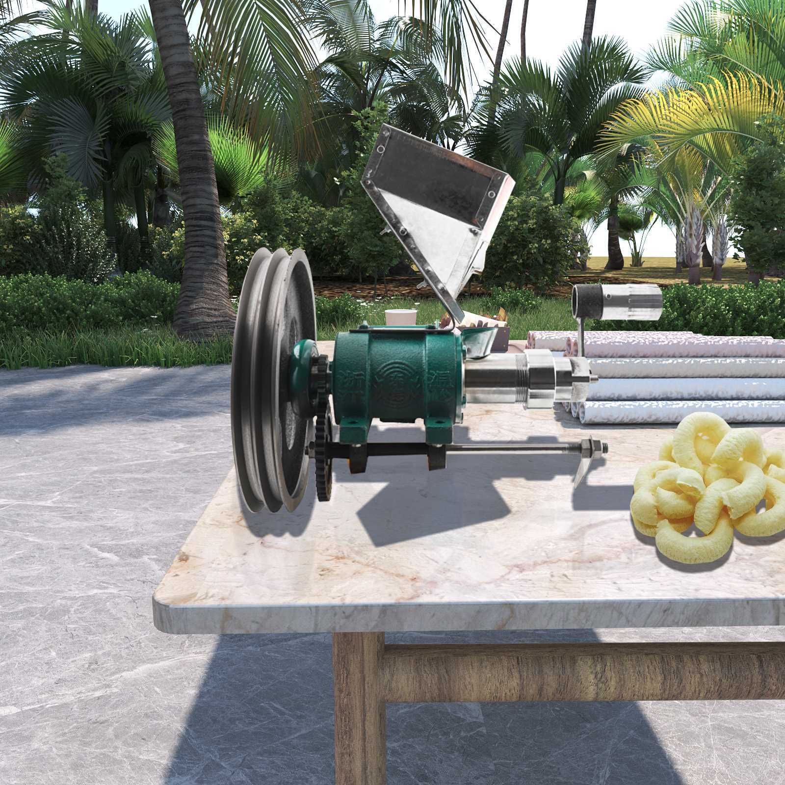 20-25kg/h Puffed Food Extruder Rice Corn Puffing Extrusion Machine Kit 1440 RPM
