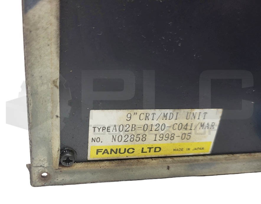 FANUC A02B-0120-C041/MAR 9″ CRT MDI W/ MDT947B-2B A61L-0001-0093 W/ E8069PDA