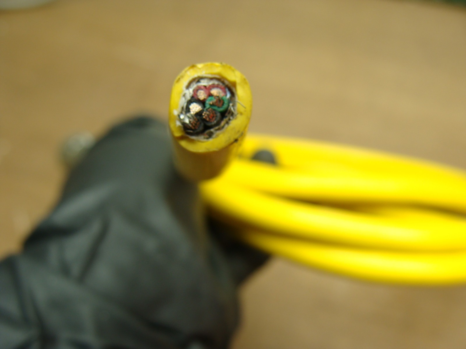 PARKER SHIELDED SERVO POWER CABLE 71-021626 44-021667-01 8FT W/6-PIN CONNECTOR