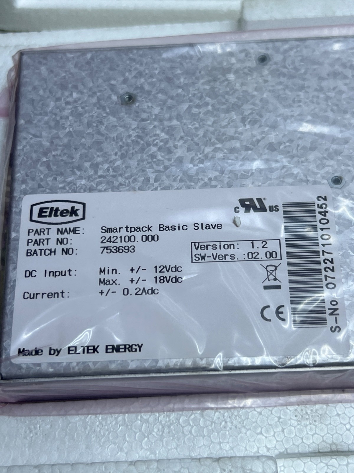 ELTEK ENERGY Smartpack Basic Slave 242100.000 Monitoring Module