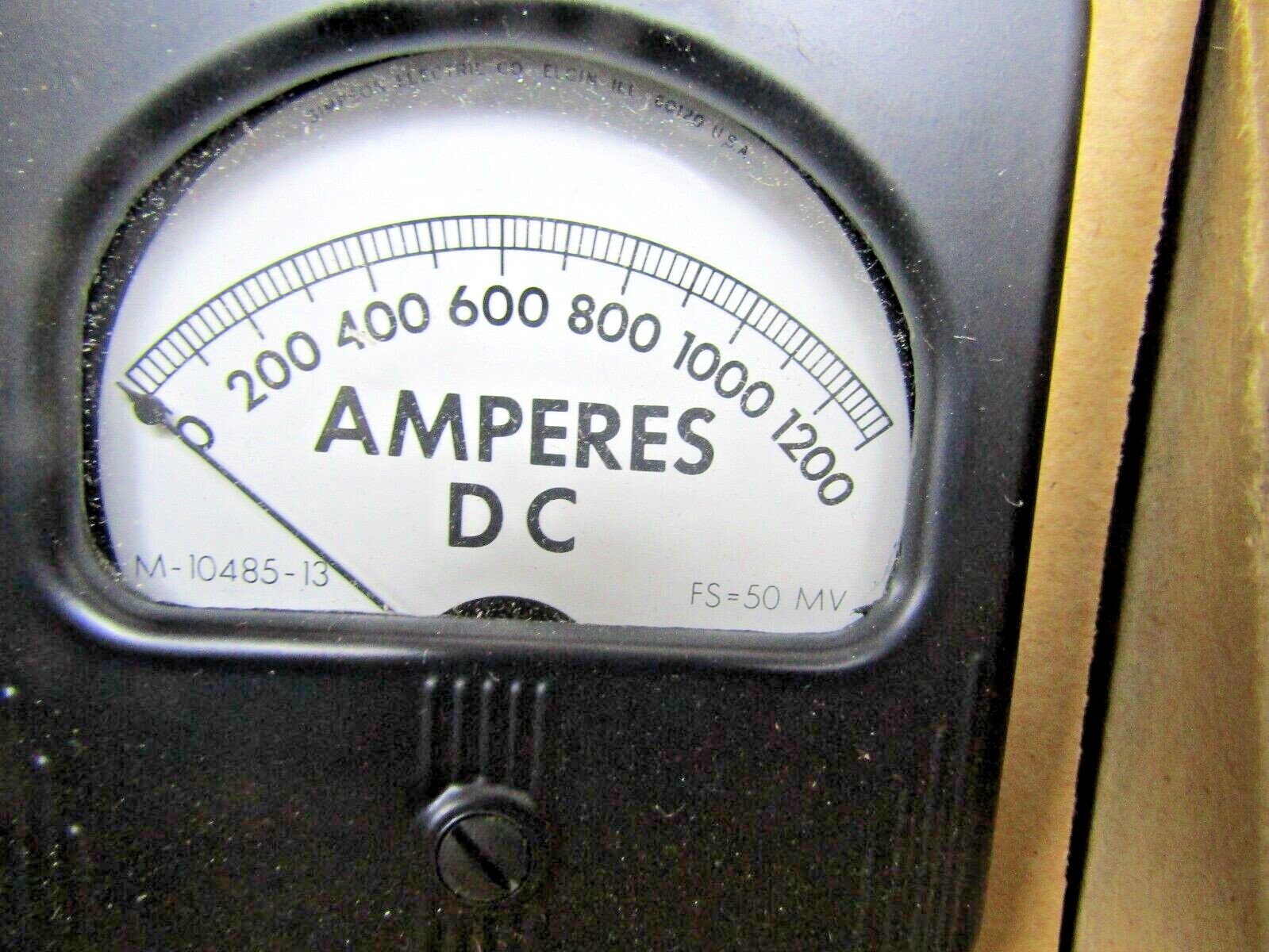 ✌ NEW SIMPSON PANEL METER S11920AU 50 DC MV MODEL 27A 2.5″ FACE 0-1200 AMPS DC